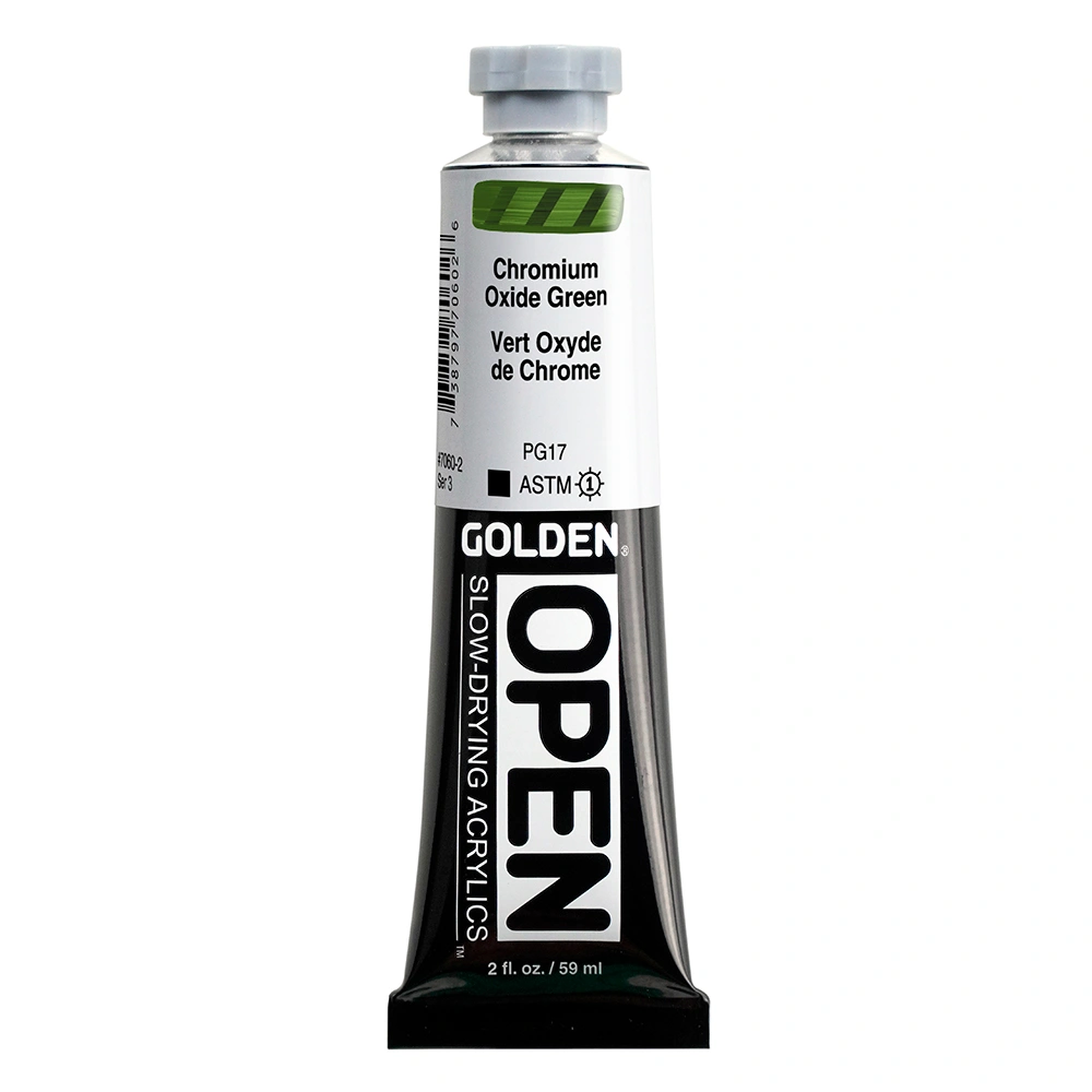 OPEN Acrylic Color - Chromium Oxide Green - 2 oz tube - 02-oz