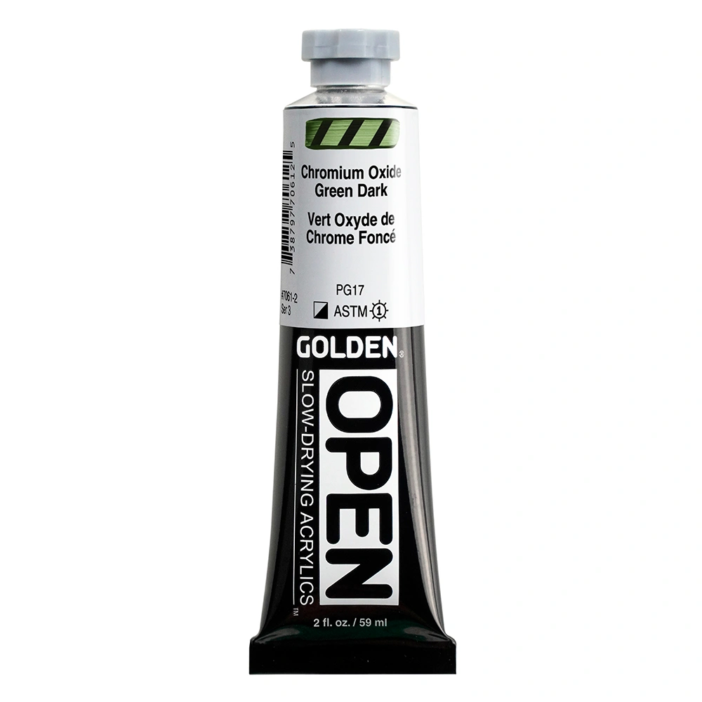 OPEN Acrylic Color - Chromium Oxide Green Dark - 2 oz tube - 02-oz
