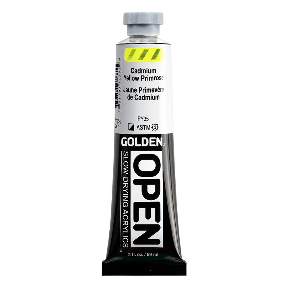 OPEN Acrylic Color - Cadmium Yellow Primrose - 2 oz tube - 02-oz