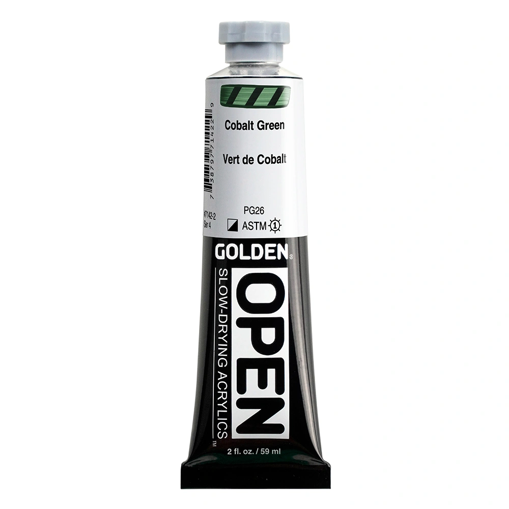 OPEN Acrylic Color - Cobalt Green - 2 oz tube - 02-oz