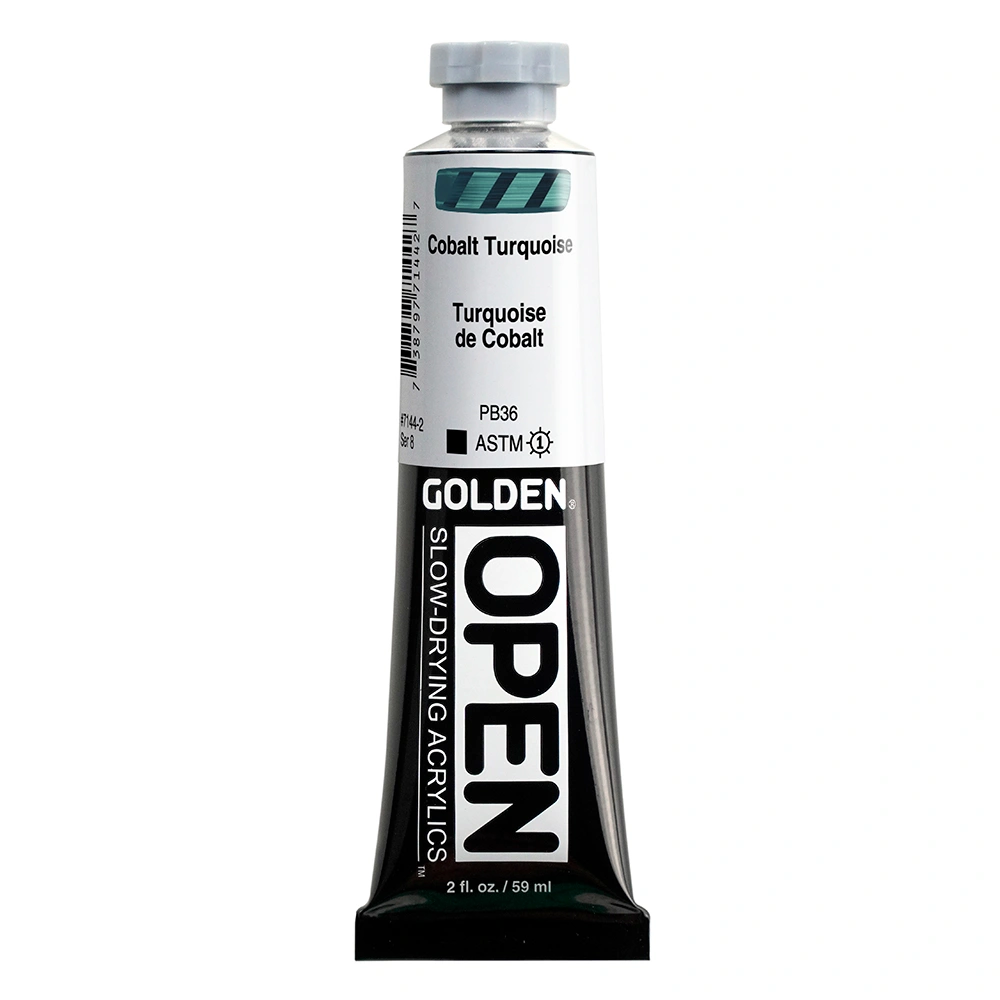 OPEN Acrylic Color - Cobalt Turquoise - 2 oz tube - 02-oz