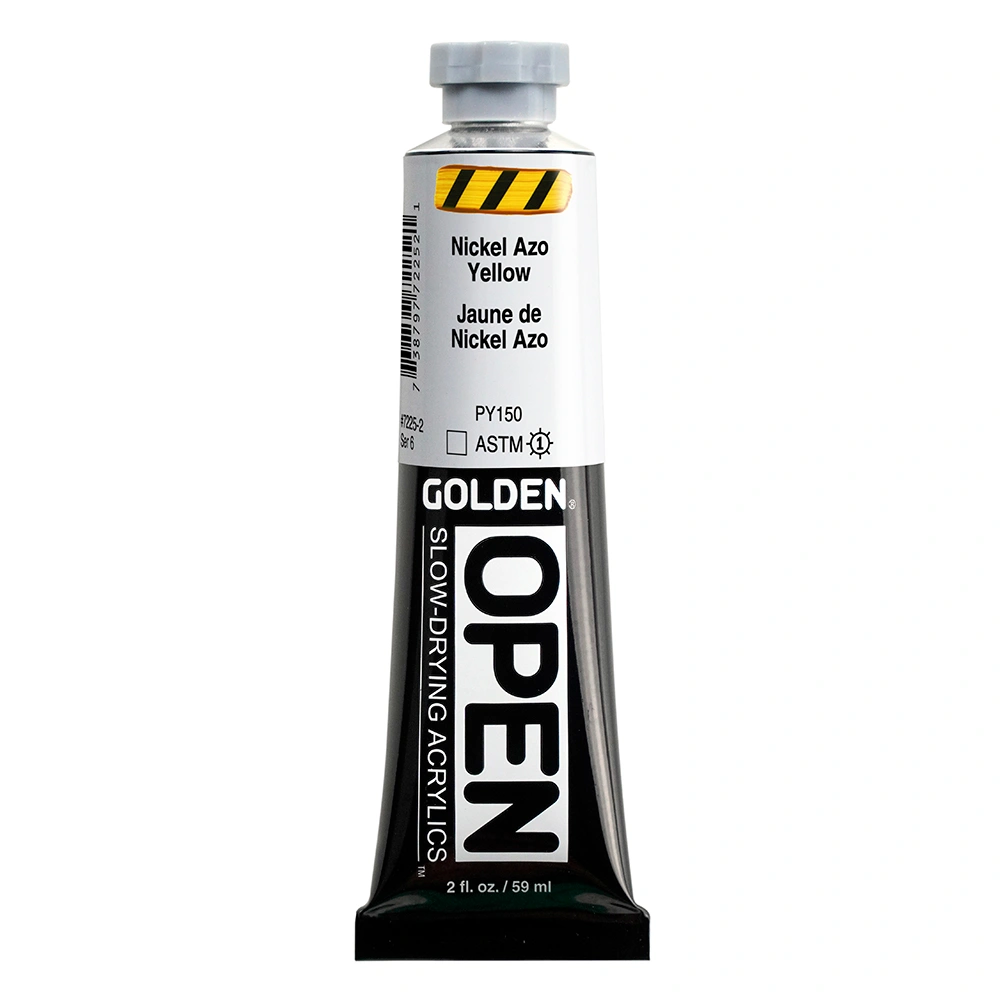 OPEN Acrylic Color - Nickel Azo Yellow - 2 oz tube - 02-oz