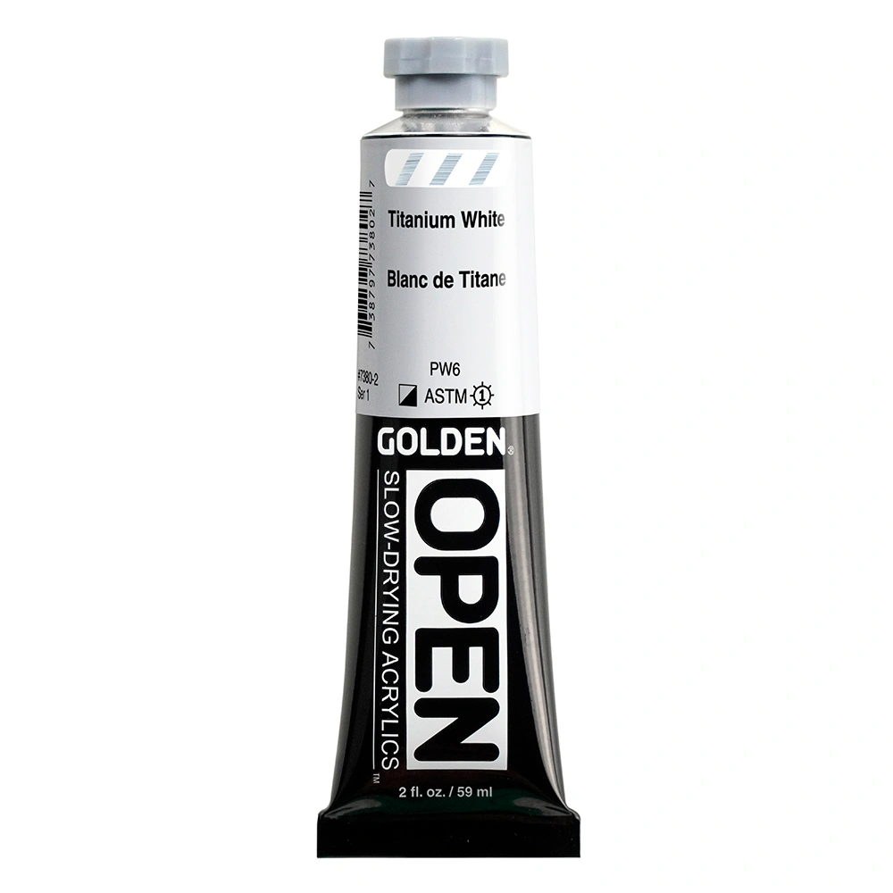 OPEN Acrylic Color - Titanium White - 2 oz tube - 02-oz
