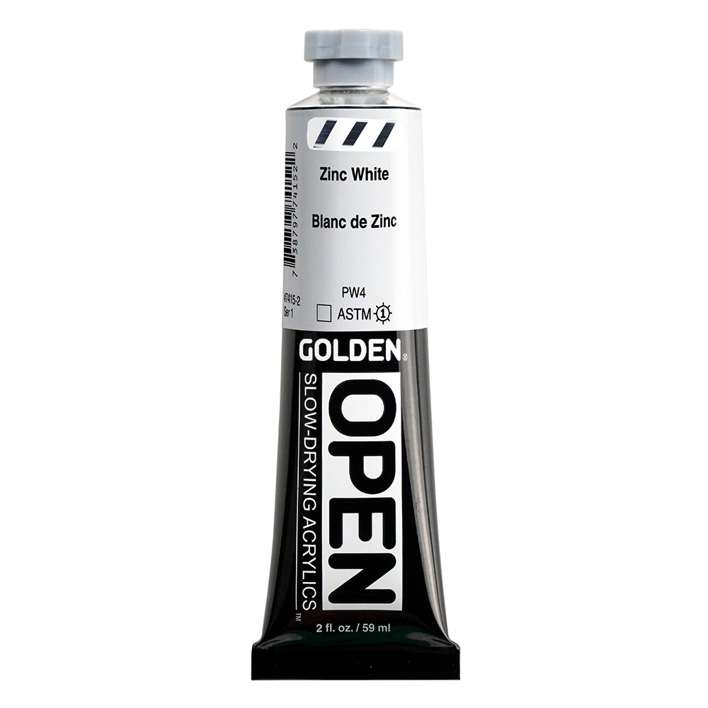 OPEN Acrylic Color - Zinc White - 2 oz tube - 02-oz