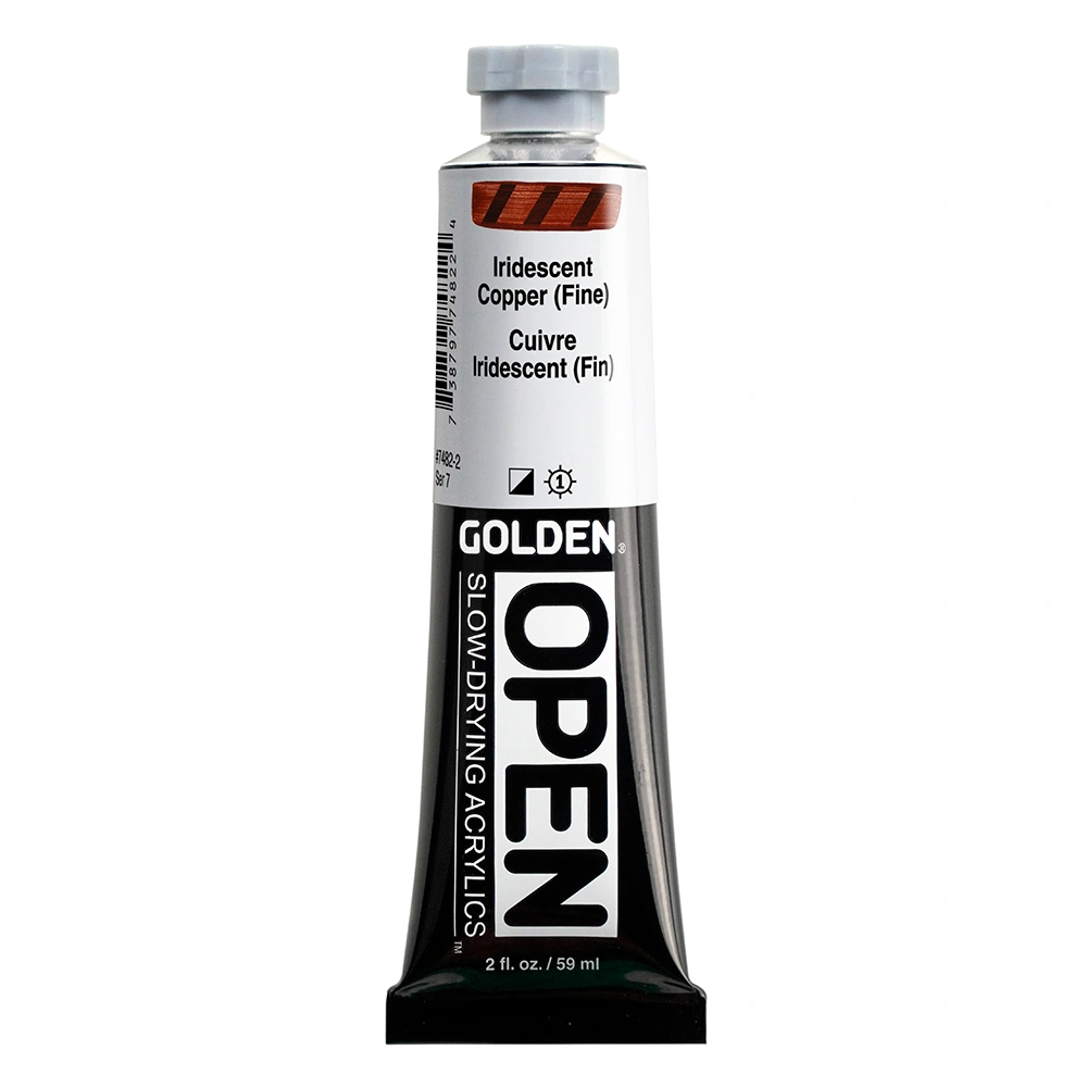 Open Acrylic Color - Iridescent Copper (Fine) - 2 oz tube - 02-oz
