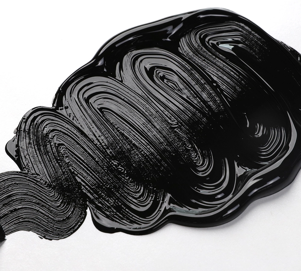 OPEN Acrylic Color - Carbon Black - application