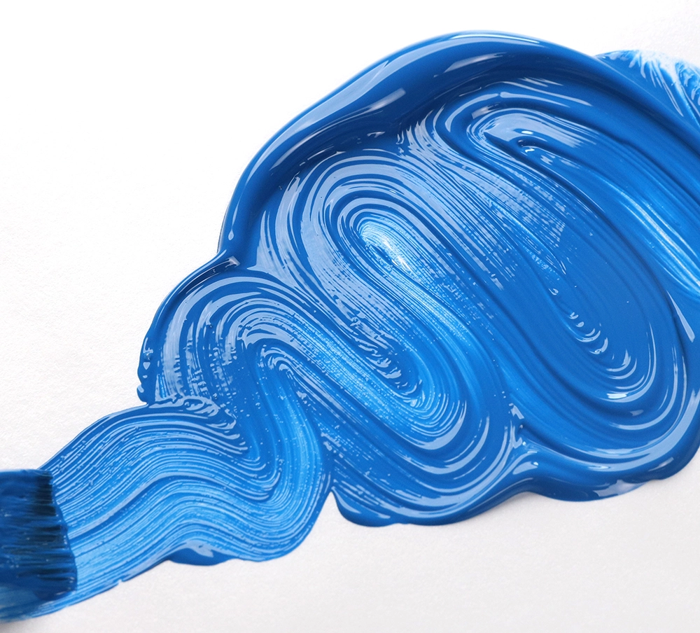 OPEN Acrylic Color - Cerulean Blue, Chromium - application