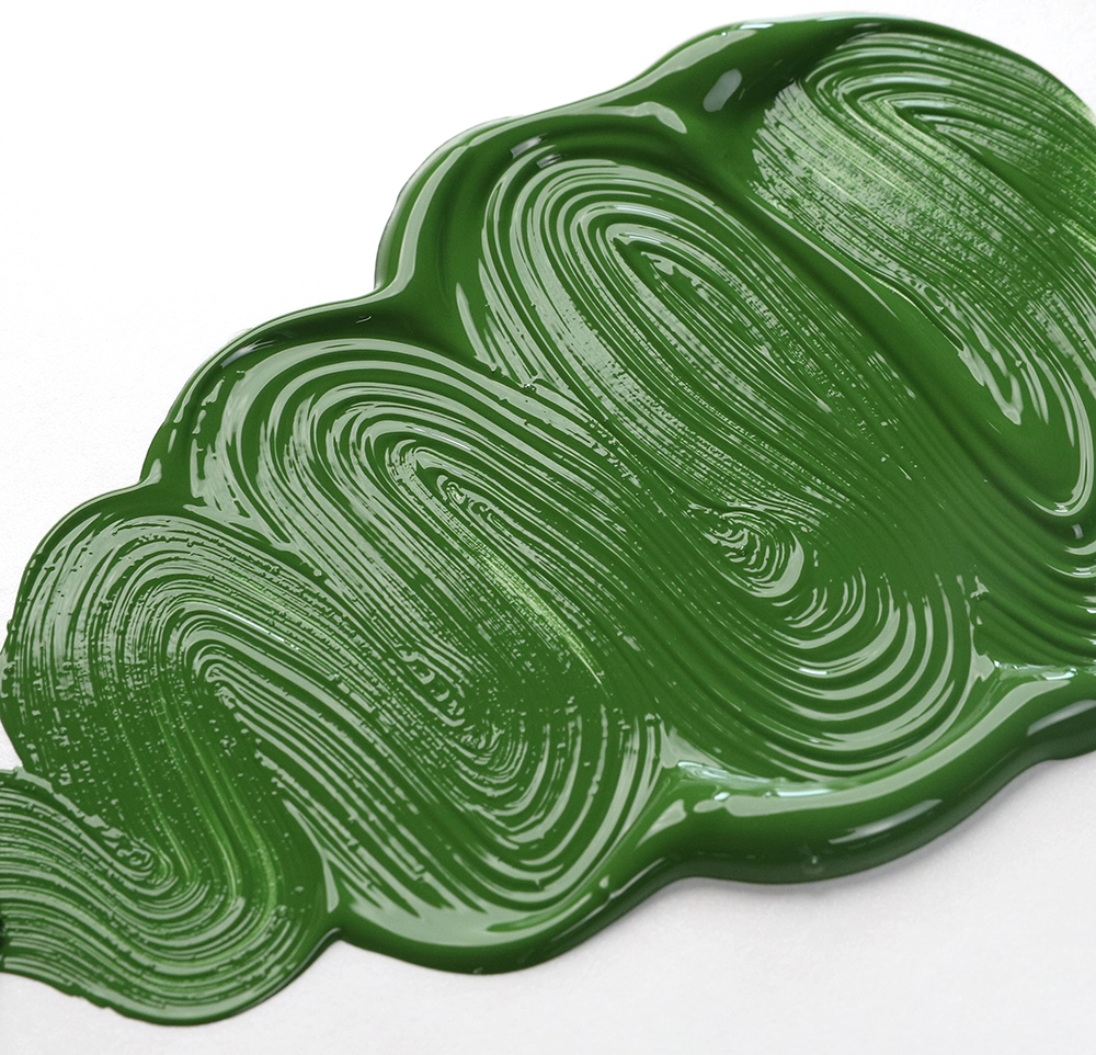 OPEN Acrylic Color - Chromium Oxide Green - application