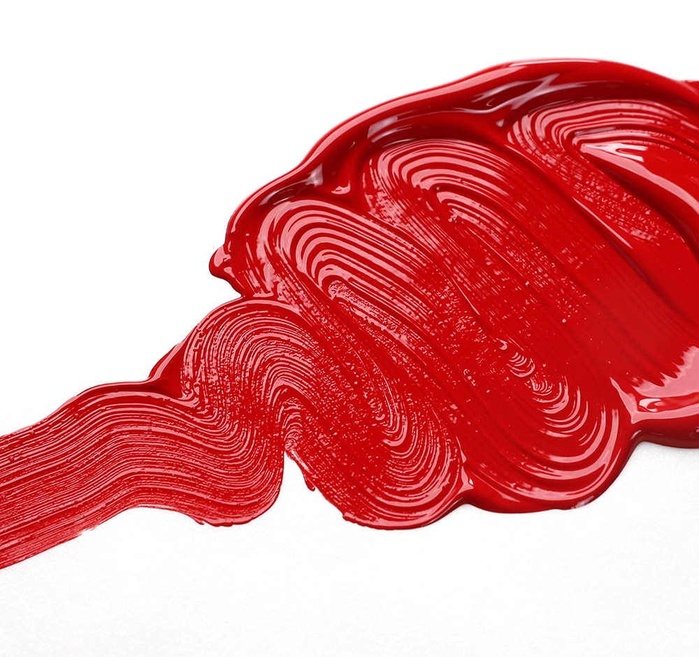 OPEN Acrylic Color - Cadmium Red Dark - application