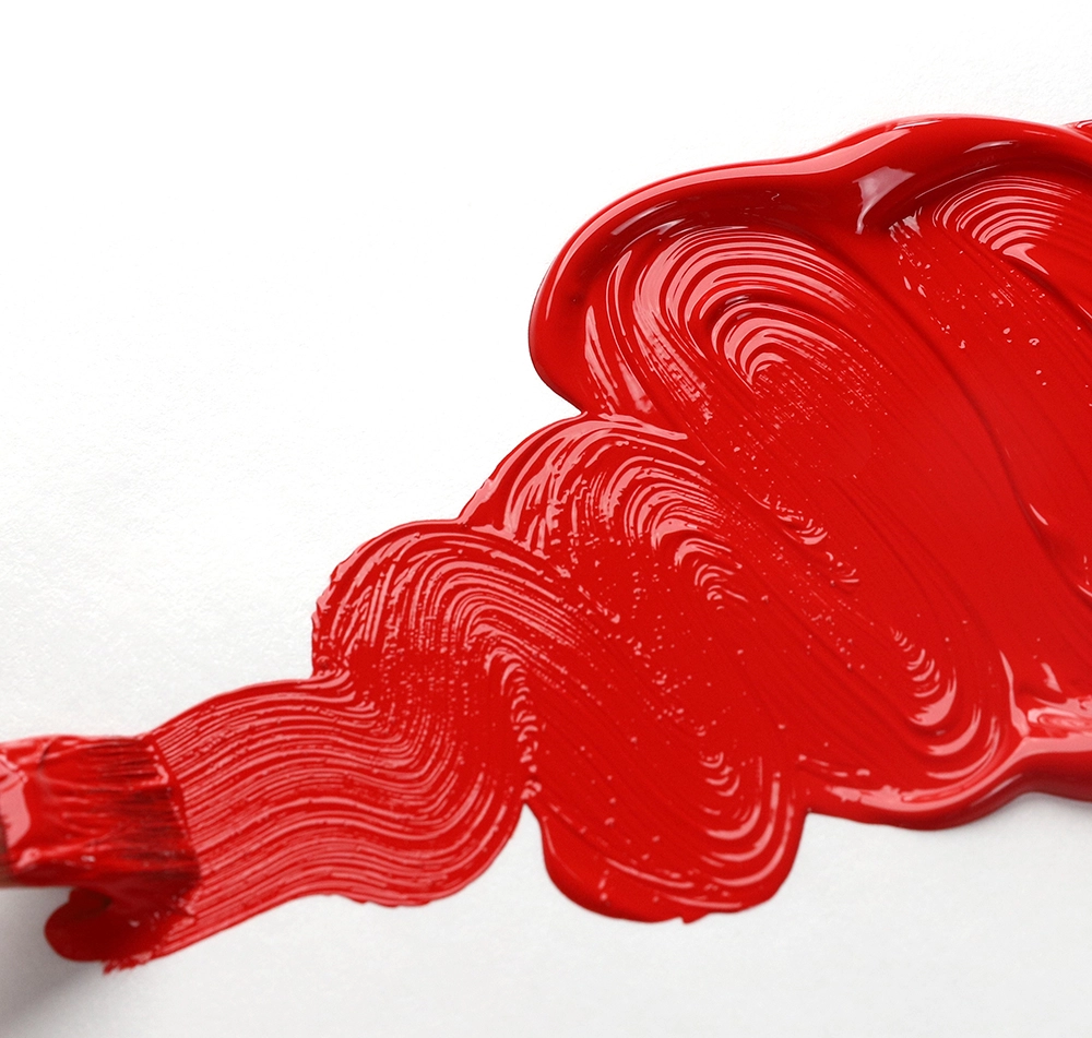 OPEN Acrylic Color - Cadmium Red Medium - application