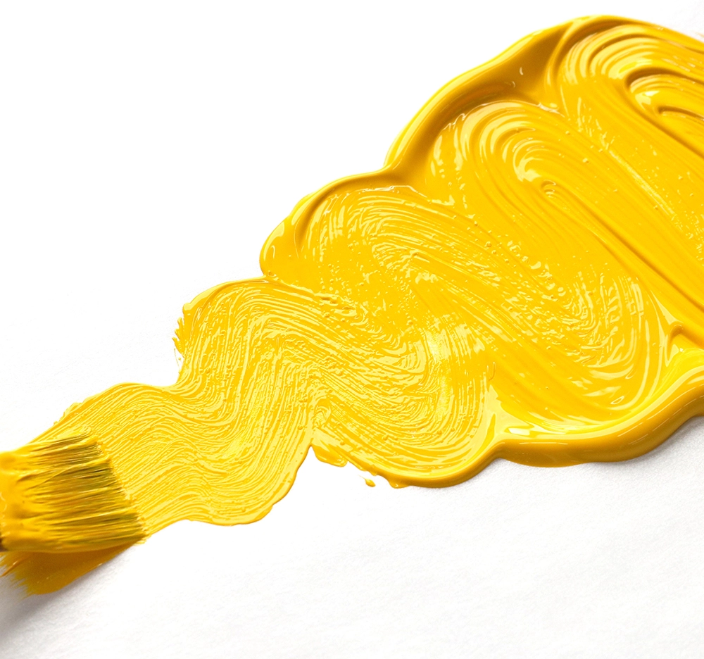 OPEN Acrylic Color - Cadmium Yellow Dark - application