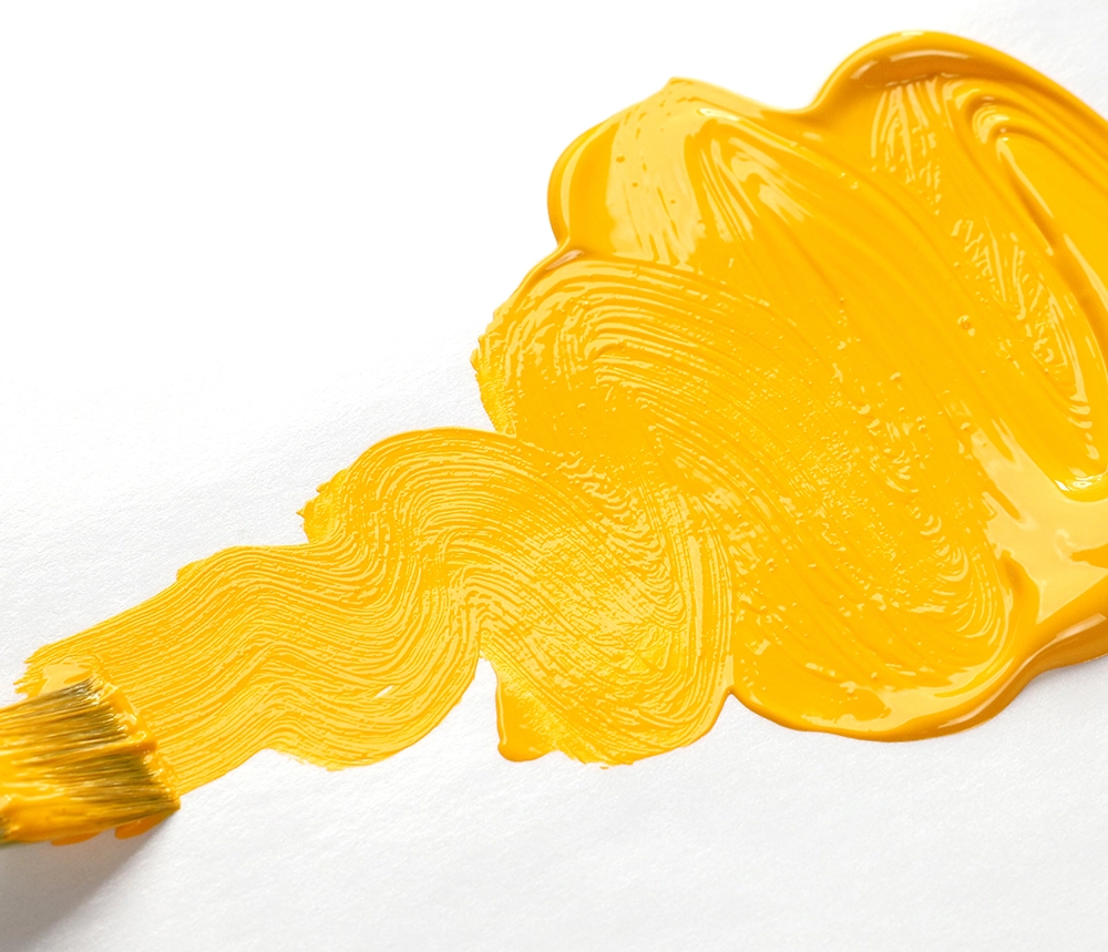 OPEN Acrylic Color - Diarylide Yellow - application
