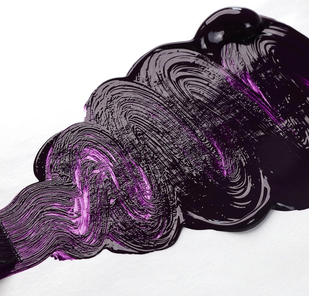 OPEN Acrylic Color - Permanent Violet Dark - application