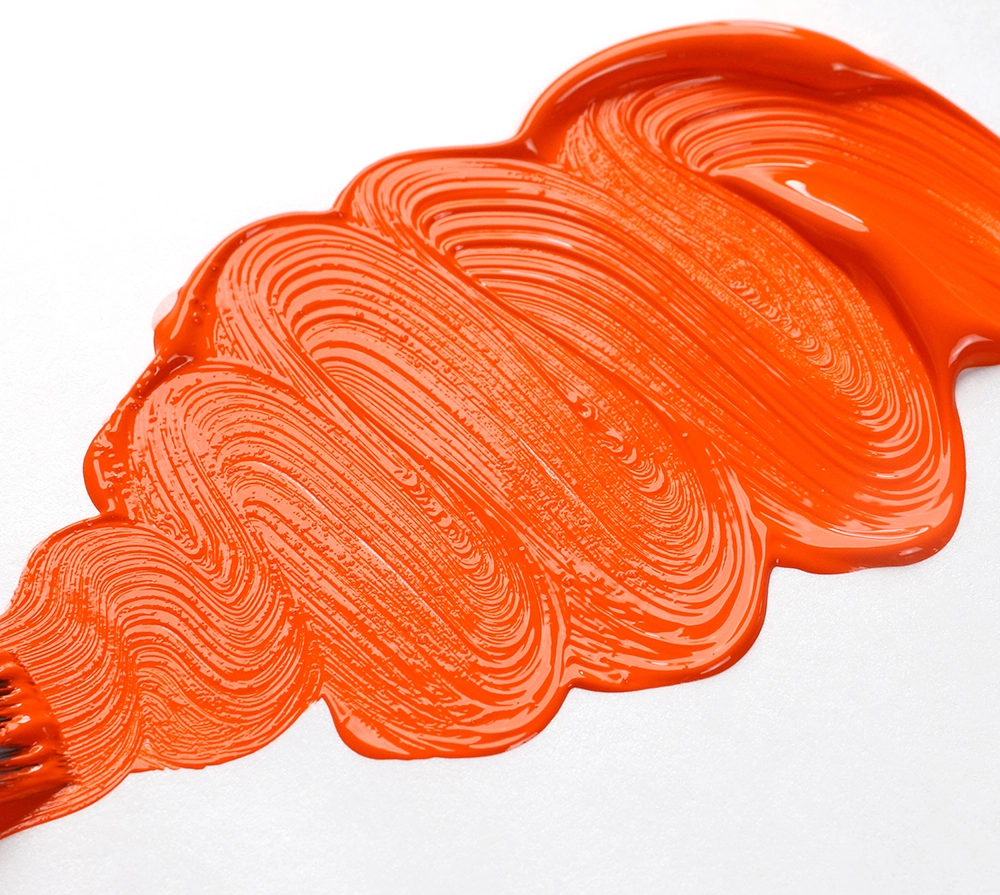 OPEN Acrylic Color - Pyrrole Orange - application