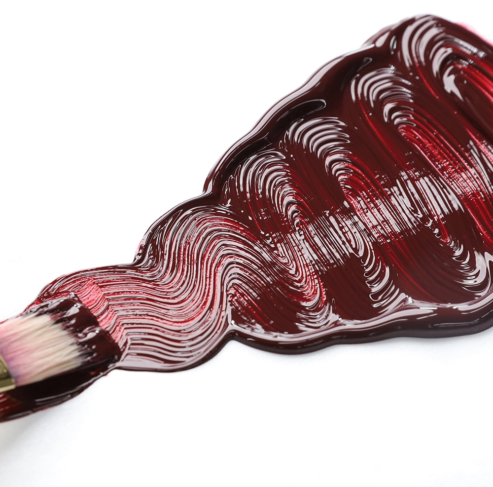 OPEN Acrylic Color - Alizarin Crimson Hue - application