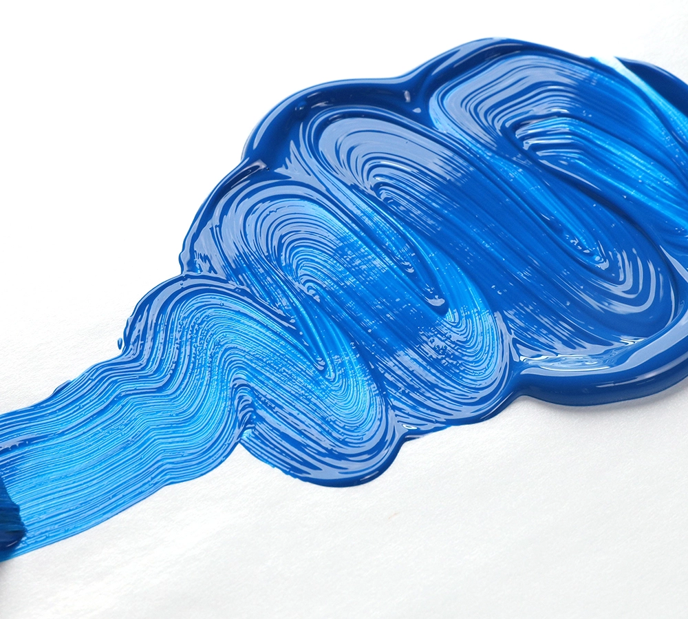 OPEN Acrylic Color - Manganese Blue Hue - application