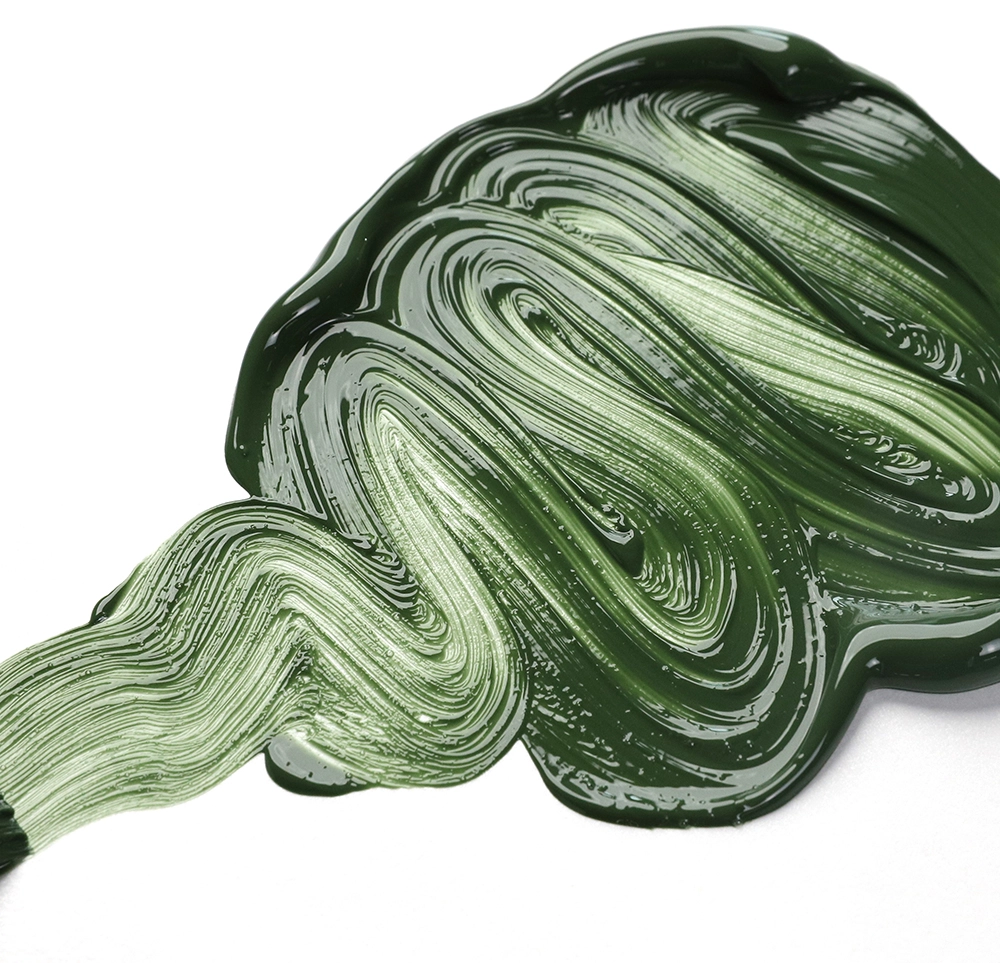 OPEN Acrylic Color - Terre Verte Hue - application