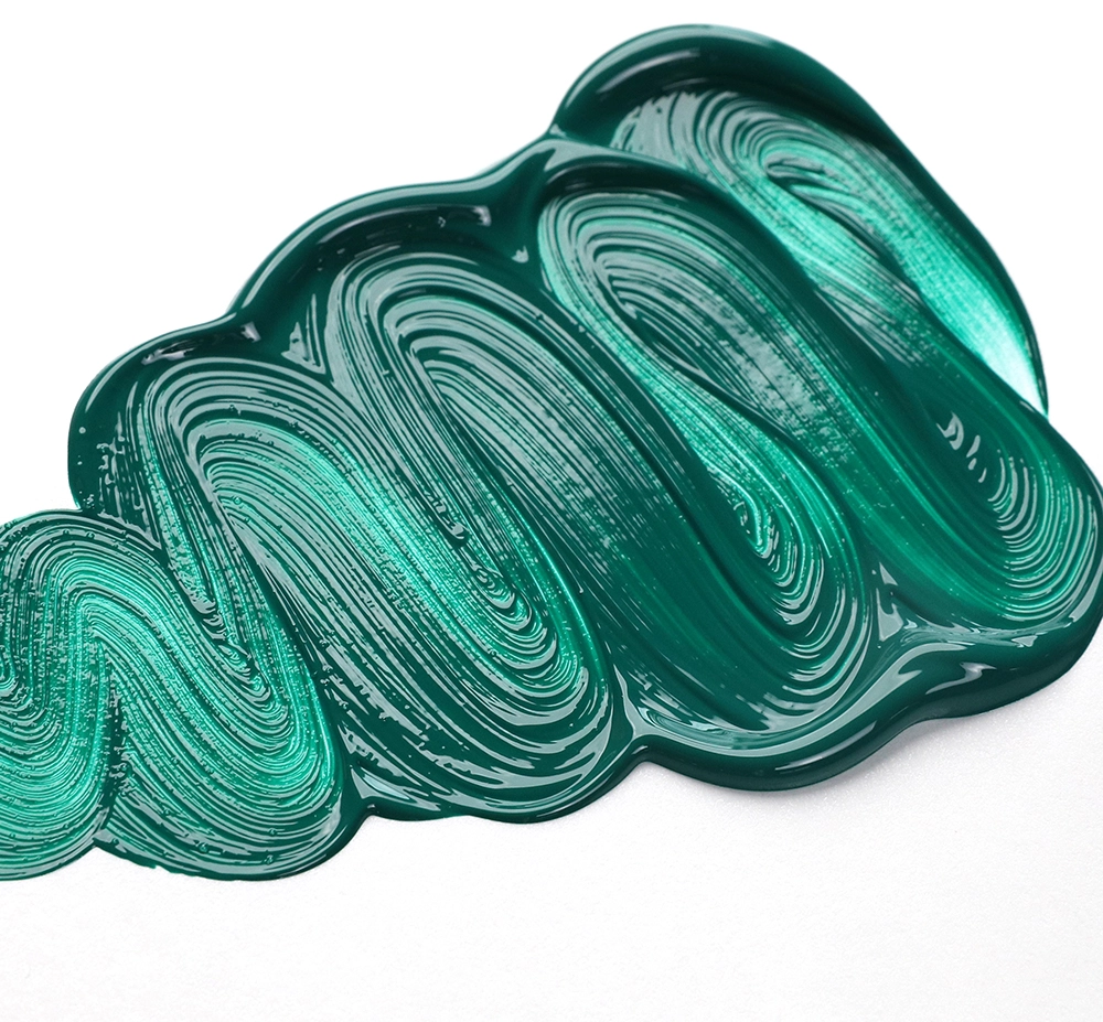 OPEN Acrylic Color - Viridian Green Hue - application