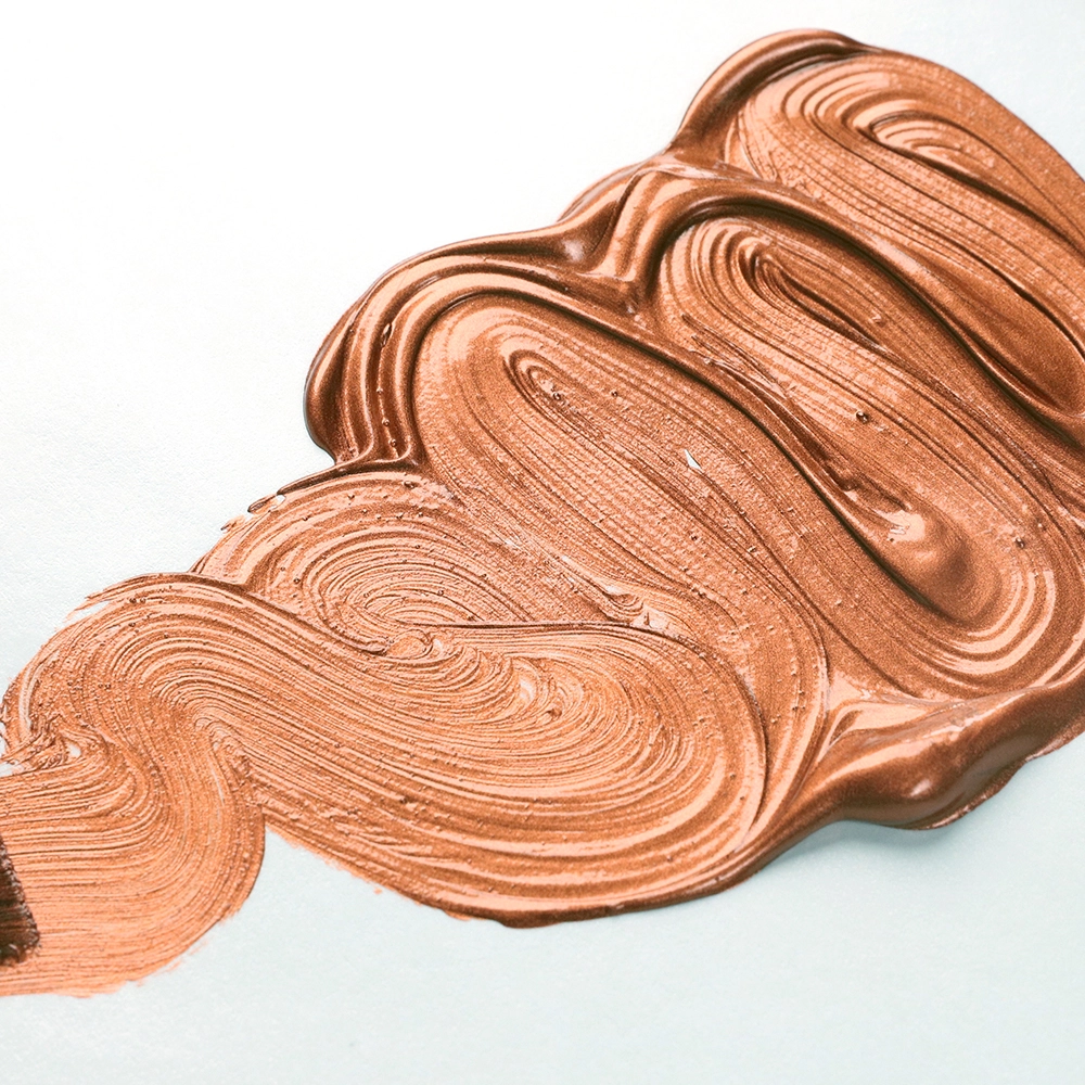 Open Acrylic Color - Iridescent Copper (Fine) - application