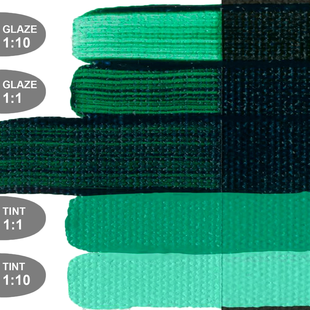 OPEN Acrylic Color - Phthalo Green (Blue Shade) - tint-glaze