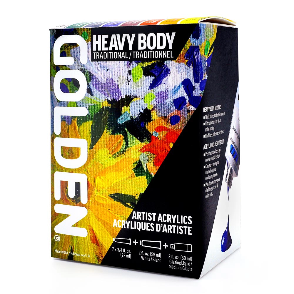Golden Heavy Body Acrylics, Mixing Set of 12 – St. Louis Art Supply