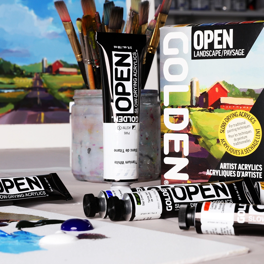 Golden Open Artist Acrylic Paints and Sets