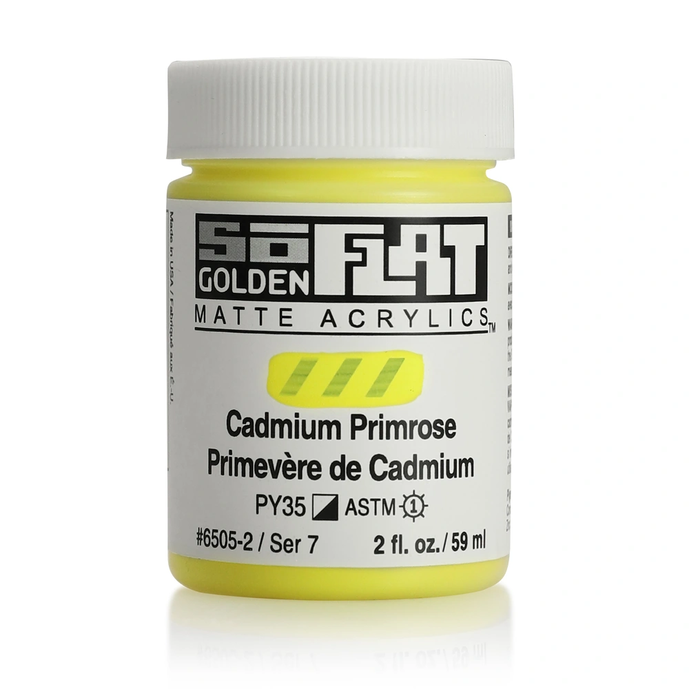 SoFlat Matte Acrylic Color - Cadmium Primrose - 2 ounce Jar - 02-oz