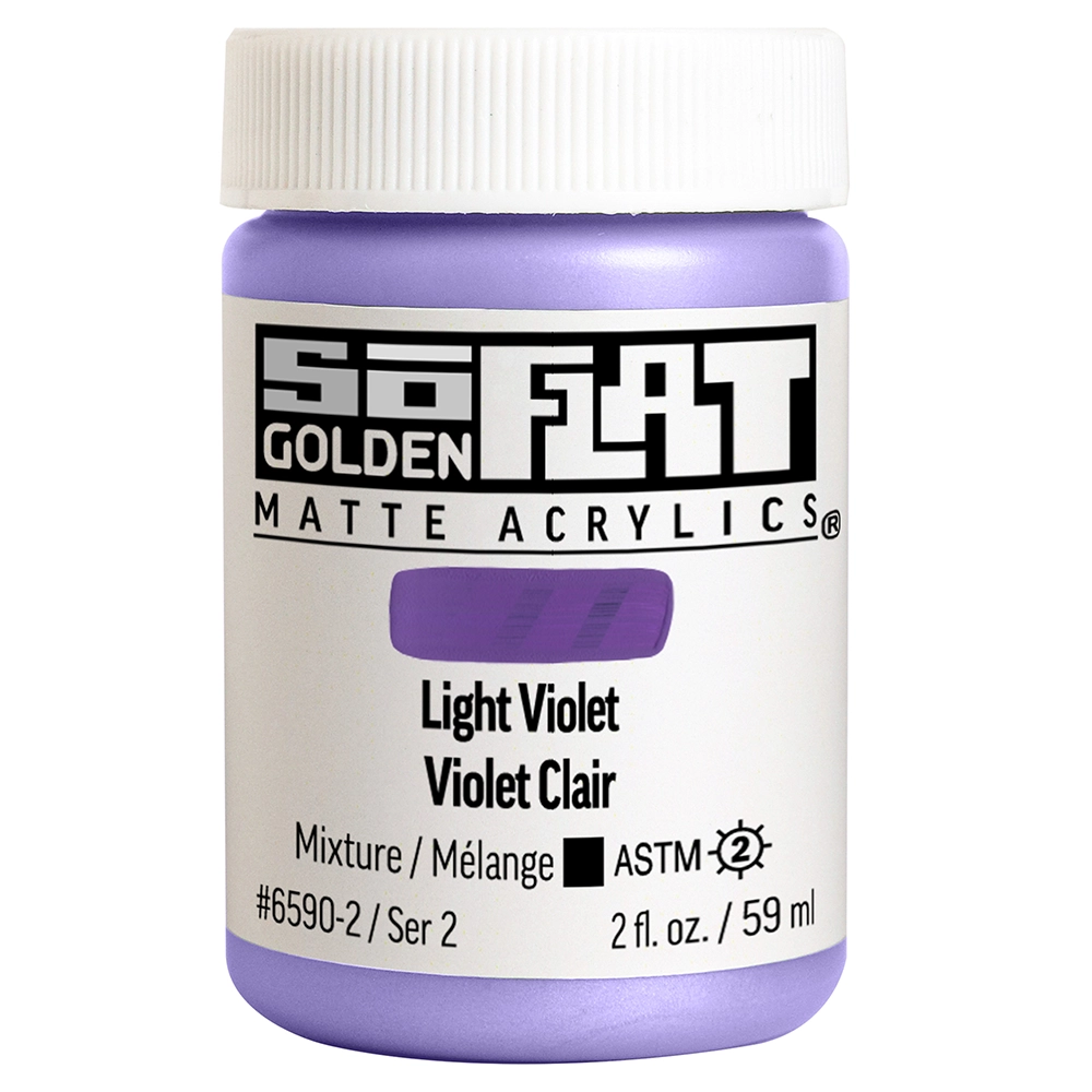 SoFlat Matte Acrylic Color - Light Violet - 2 oz jar - 02-oz