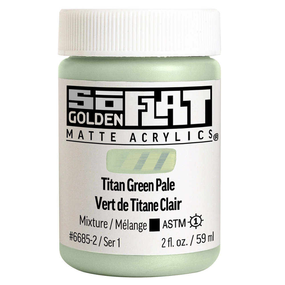 SoFlat Matte Acrylic Color - Titan Green Pale - 2 oz jar - 02-oz