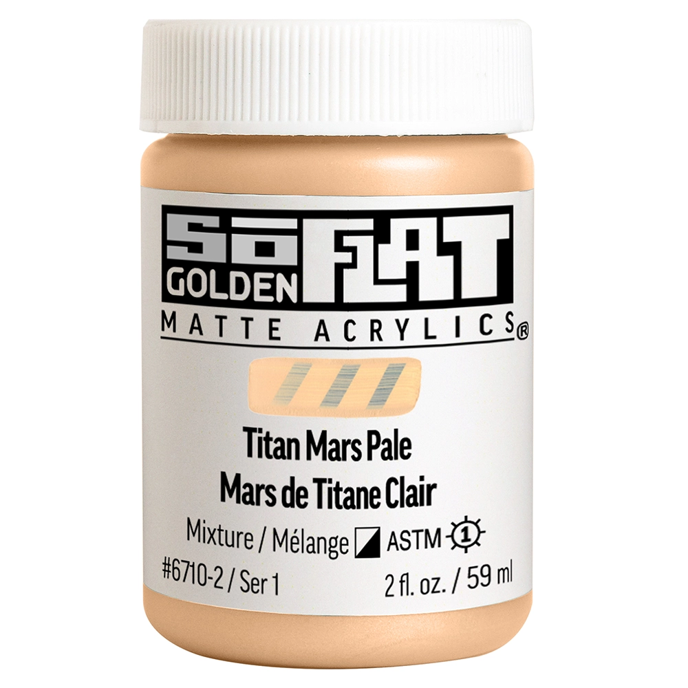 SoFlat Matte Acrylic Color - Titan Mars Pale - 2 oz jar - 02-oz