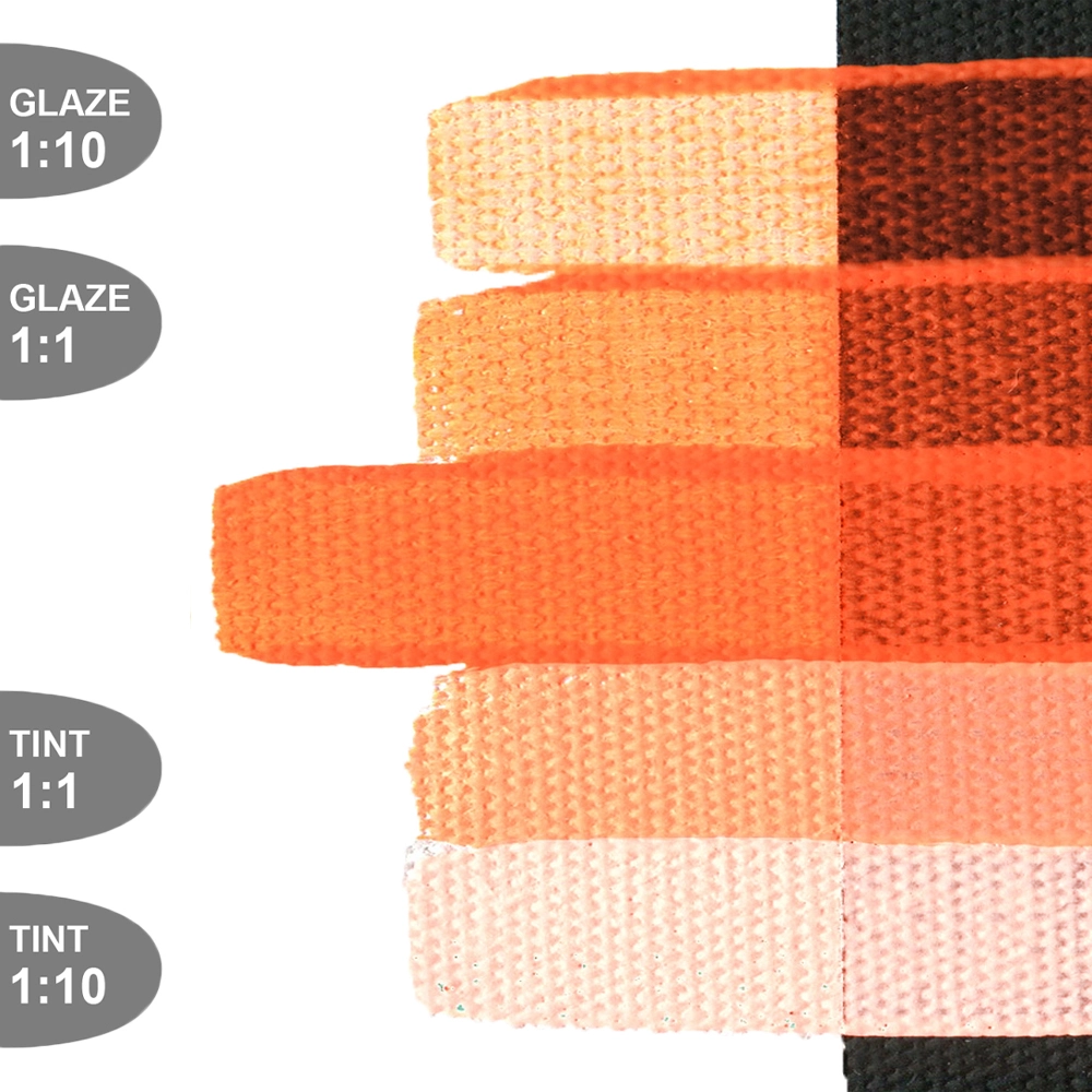 SoFlat Matte Acrylic Color - Fluorescent Orange - tint-glaze