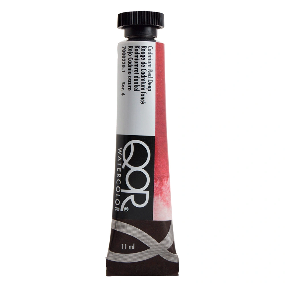 Qor Watercolor - Cadmium Red Deep - 11 ml tube - 11-ml