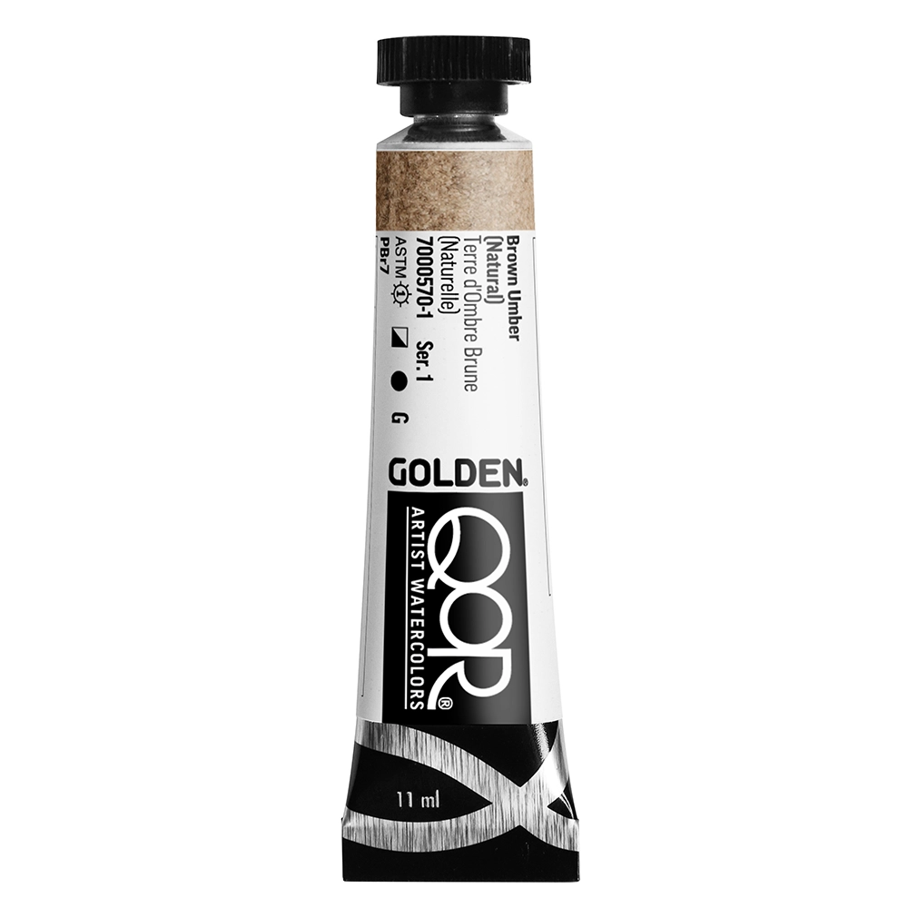 QoR Watercolor - Brown Umber (Natural) - 11 ml tube - 11-ml