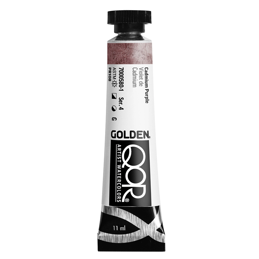 QoR Watercolor Cadmium Purple - 11 ml tube - 11-ml
