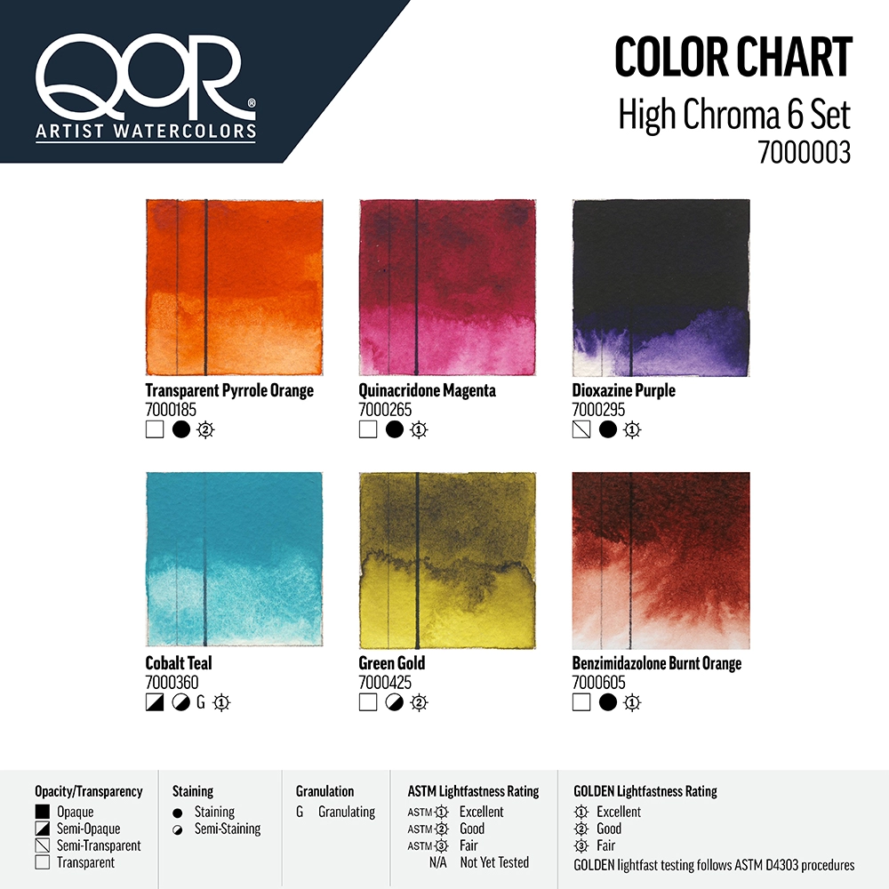 QoR High Chroma 6 Set - default