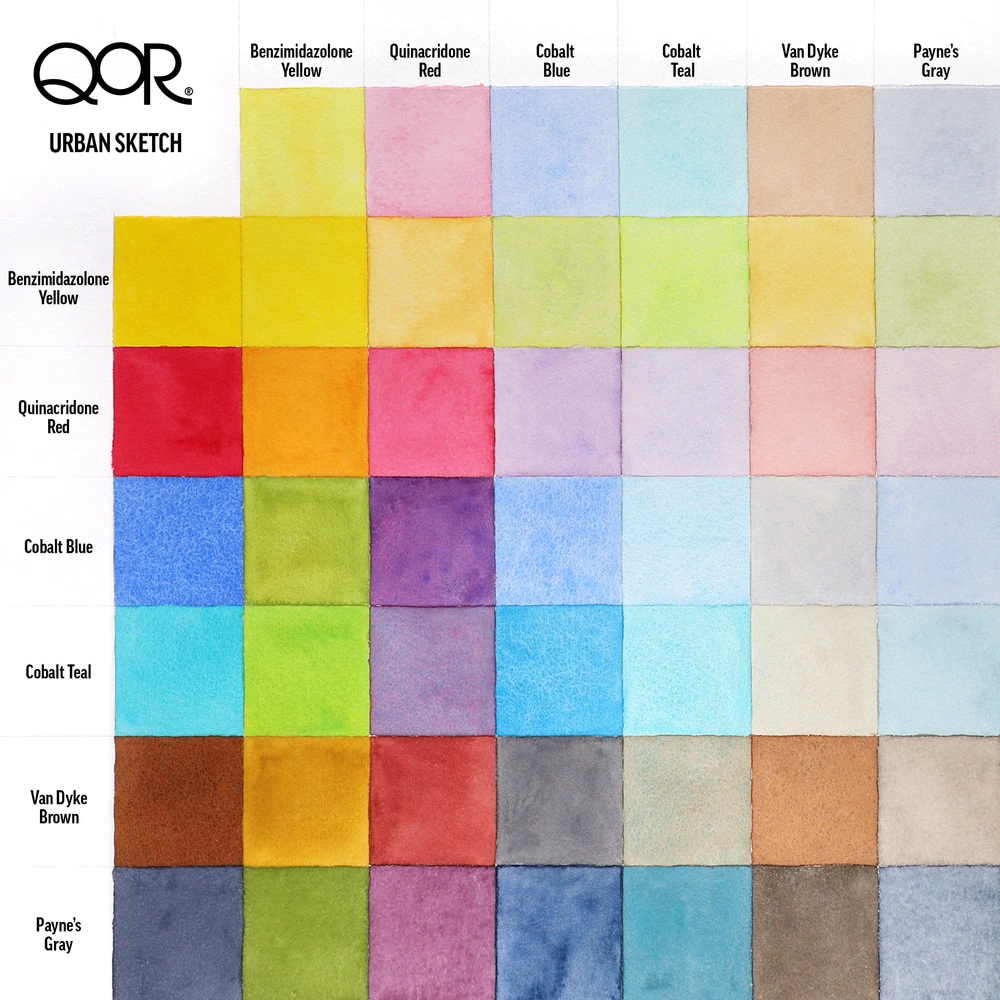 QoR Urban Sketch Half Pan Set - default