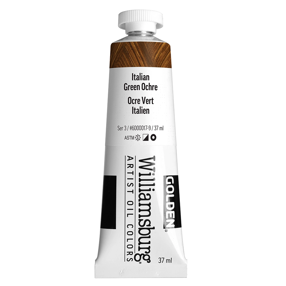Williamsburg Artist Oil Colors - Italian Green Ochre - 37 ml tube - 037-ml-tubes