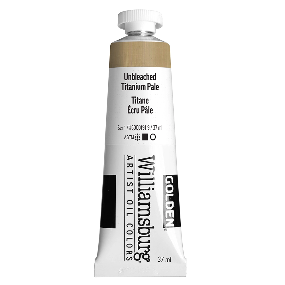 Williamsburg Artist Oil Colors - Unbleached Titanium Pale - 37 ml tube - 037-ml-tubes