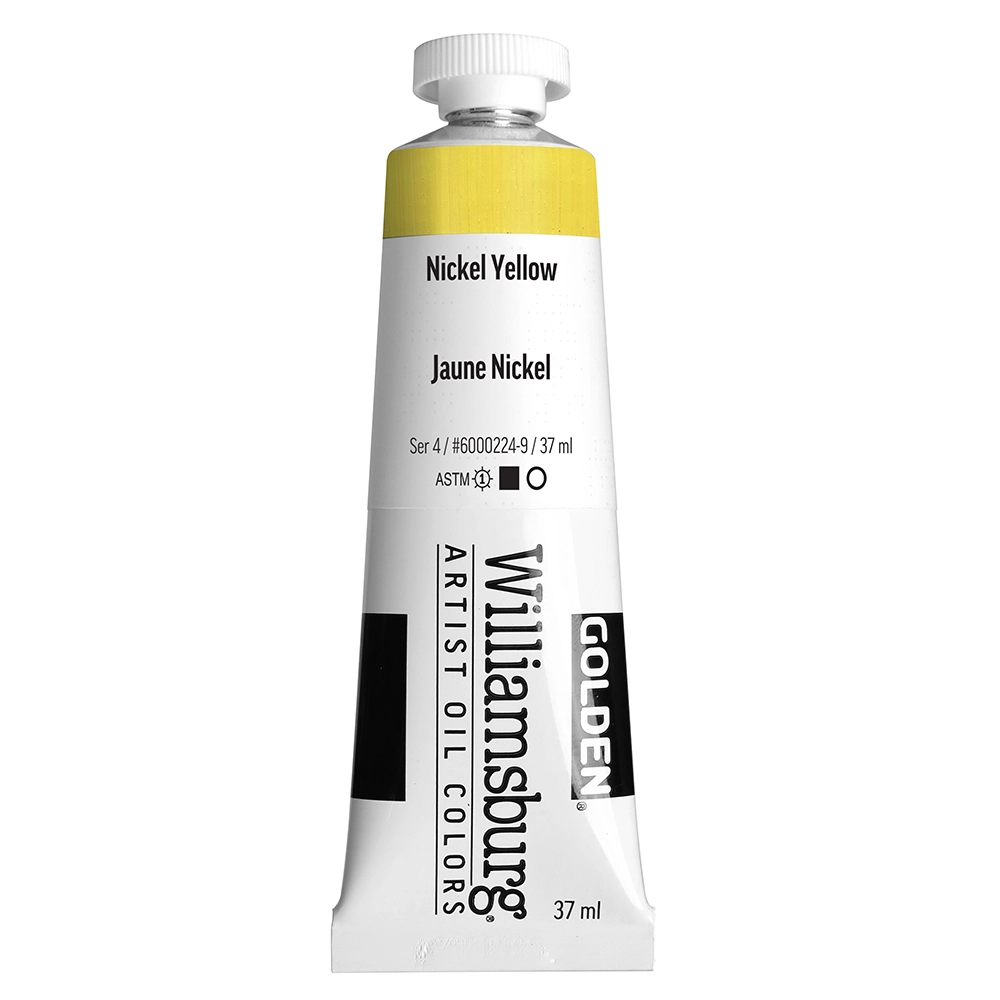 Williamsburg Artist Oil Colors - Nickel Yellow - 37 ml tube - 037-ml-tubes