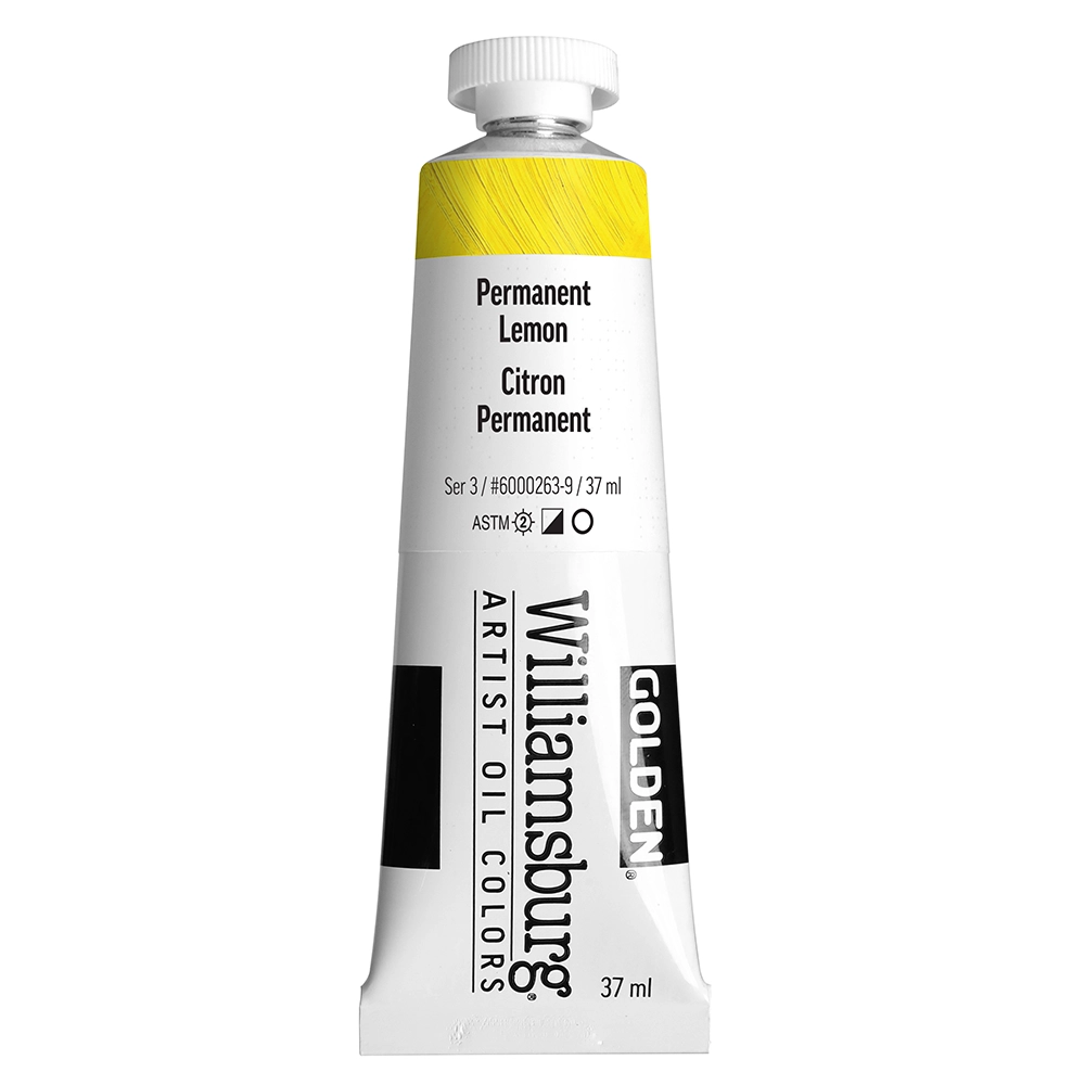 Williamsburg Artist Oil Colors - Permanent Lemon - 37 ml tube - 037-ml-tubes
