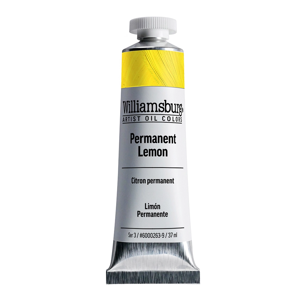 Williamsburg Artist Oil Colors - Permanent Lemon - 37ml tube - 037-ml-tubes
