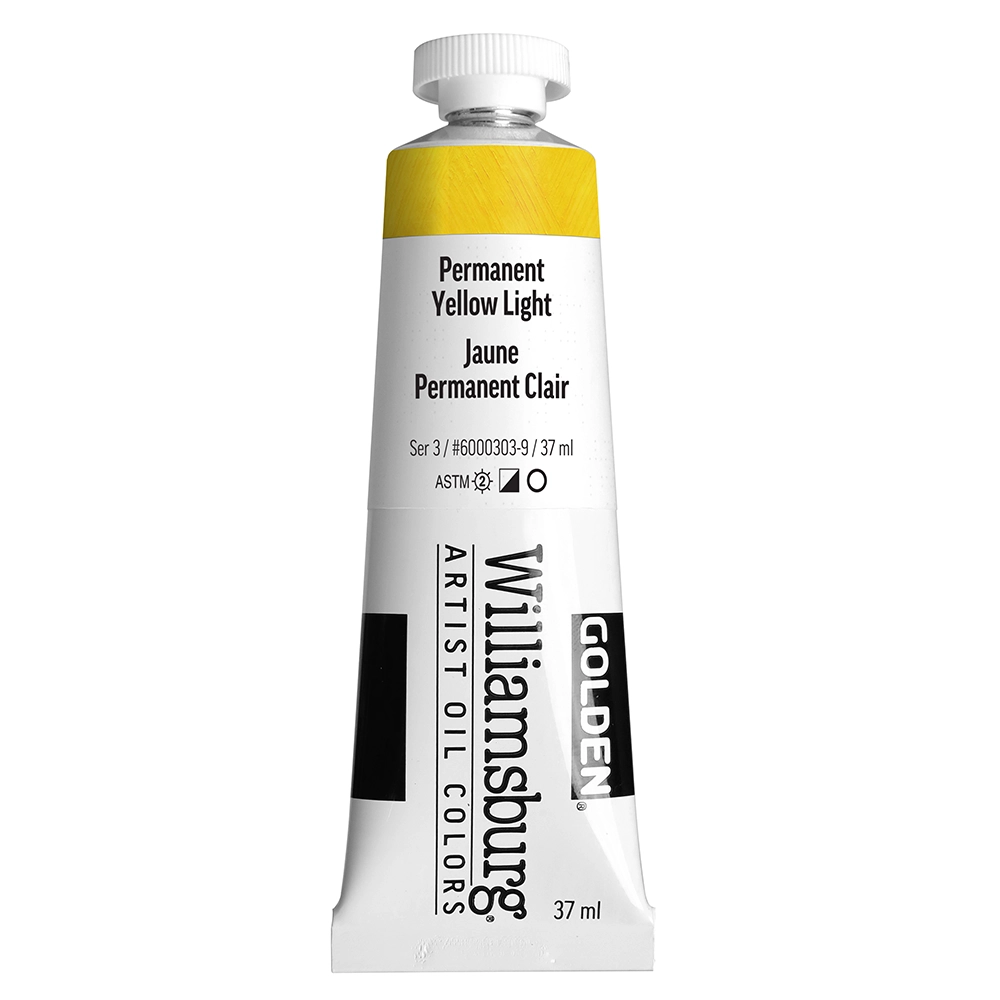 Williamsburg Artist Oil Colors - Permanent Yellow Light - 37 ml tube - 037-ml-tubes