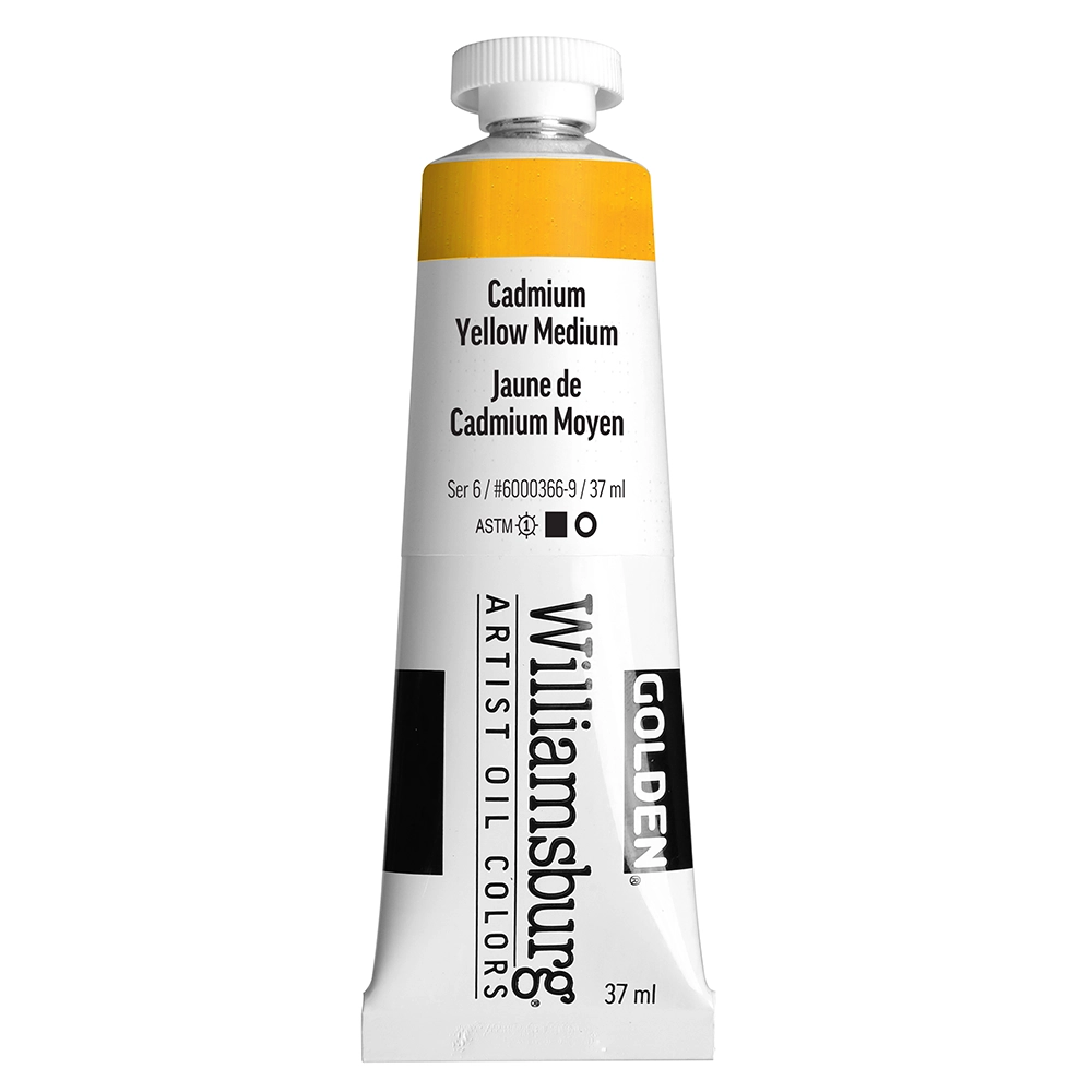 Williamsburg Artist Oil Colors - Cadmium Yellow Medium - 37 ml tube - 037-ml-tubes