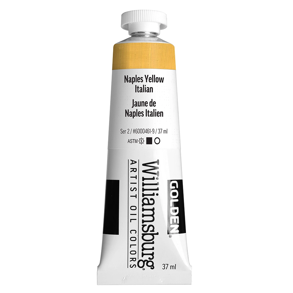 Williamsburg Artist Oil Colors - Naples Yellow Italian - 37 ml tube - 037-ml-tubes