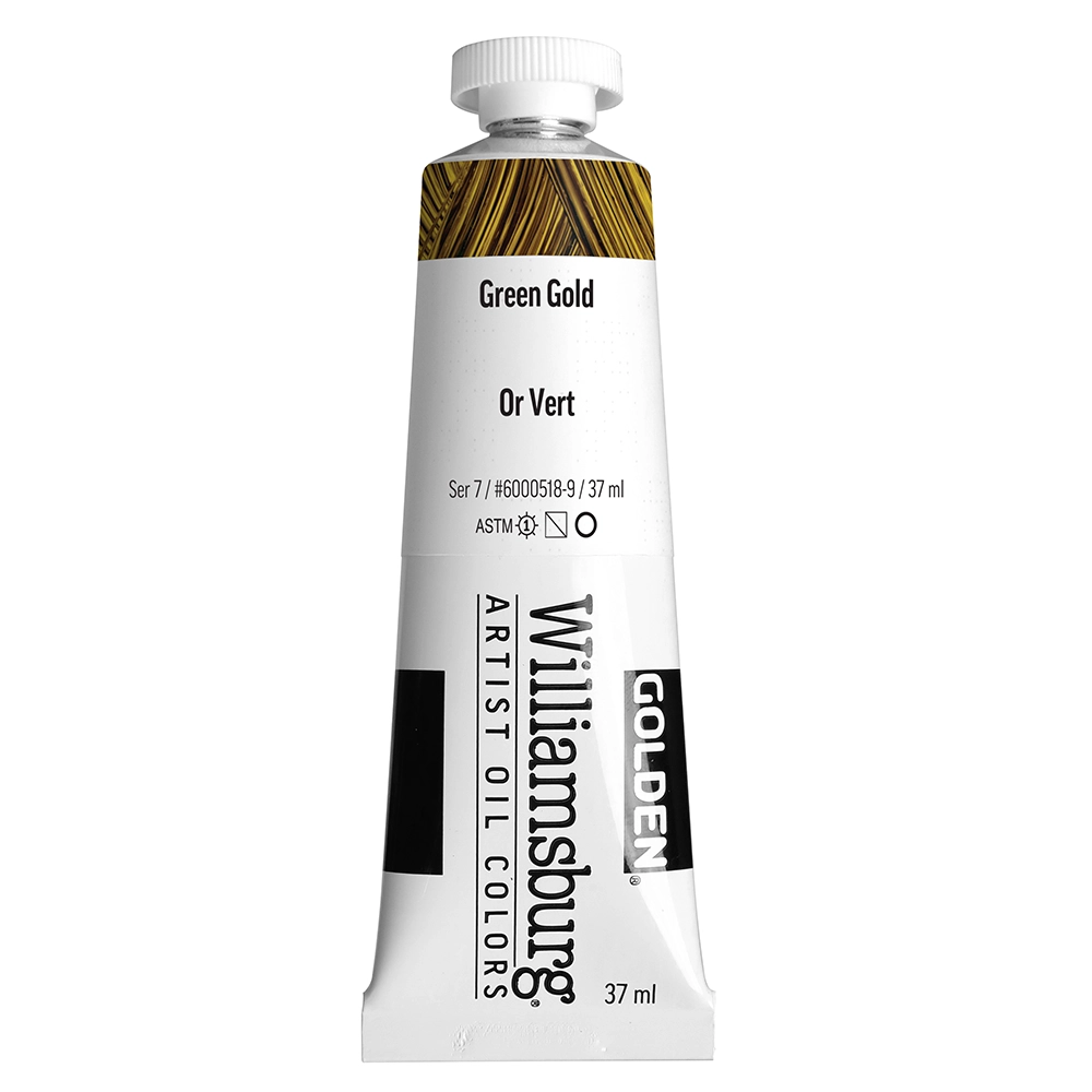 Williamsburg Artist Oil Colors - Green Gold - 37 ml tube - 037-ml-tubes
