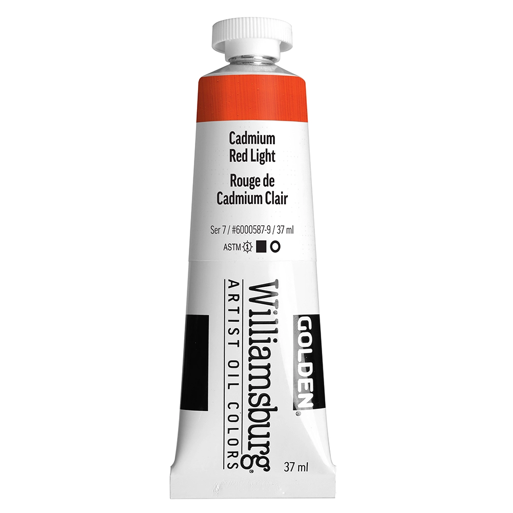 Williamsburg Artist Oil Colors - Cadmium Red Light - 37 ml tube - 037-ml-tubes