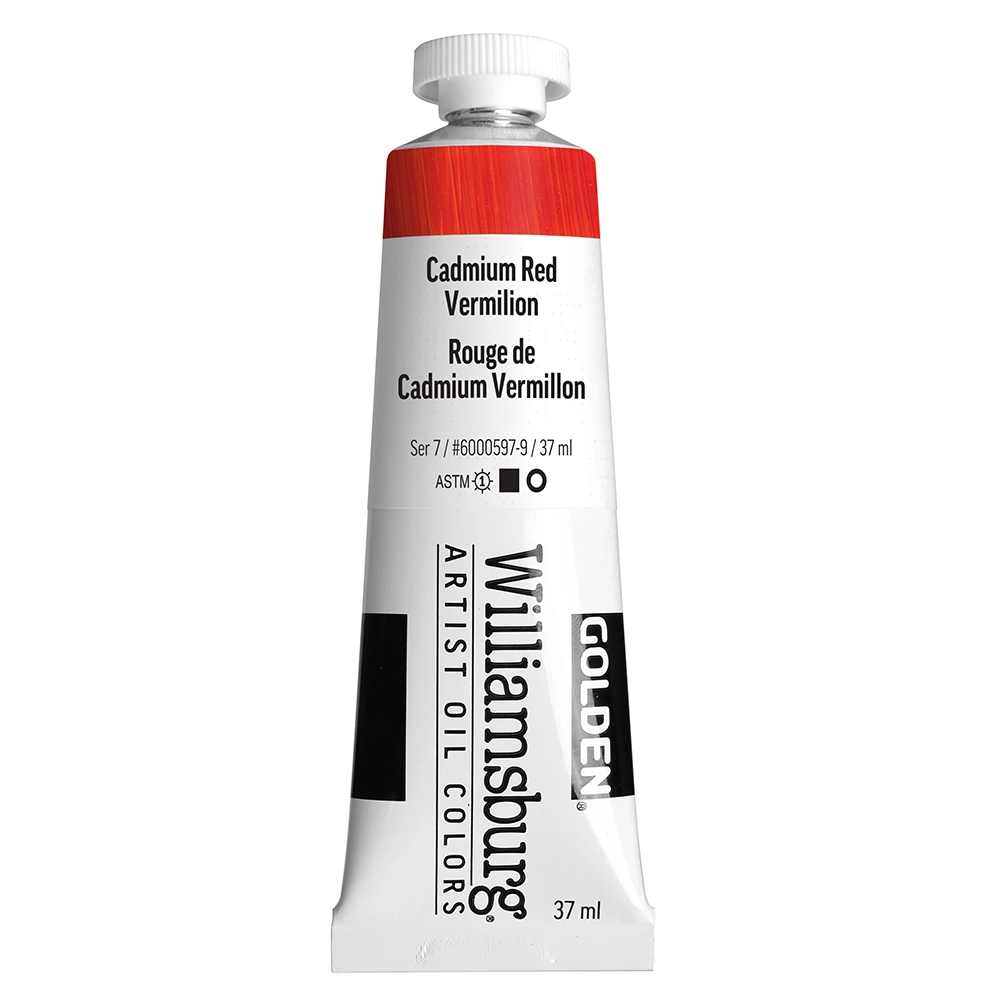 Williamsburg Artist Oil Colors - Cadmium Red Vermilion - 37 ml tube - 037-ml-tubes