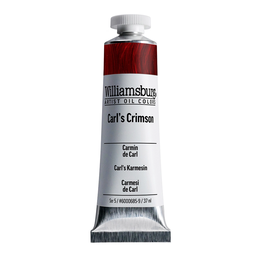 Williamsburg Artist Oil Colors - Carl's Crimson (Permanent) - 37ml tube - 037-ml-tubes
