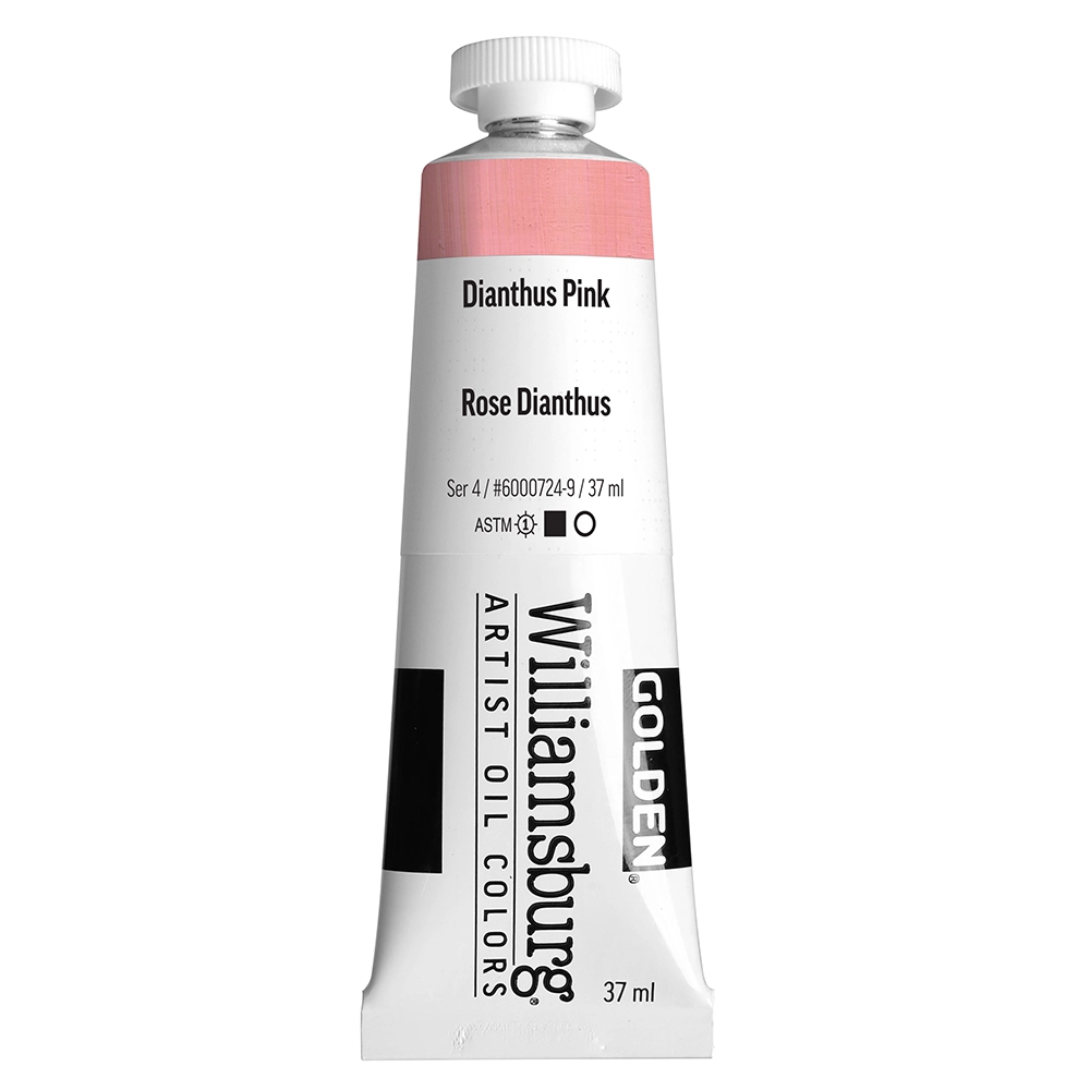 Williamsburg Artist Oil Colors - Dianthus Pink - 37 ml tube - 037-ml-tubes