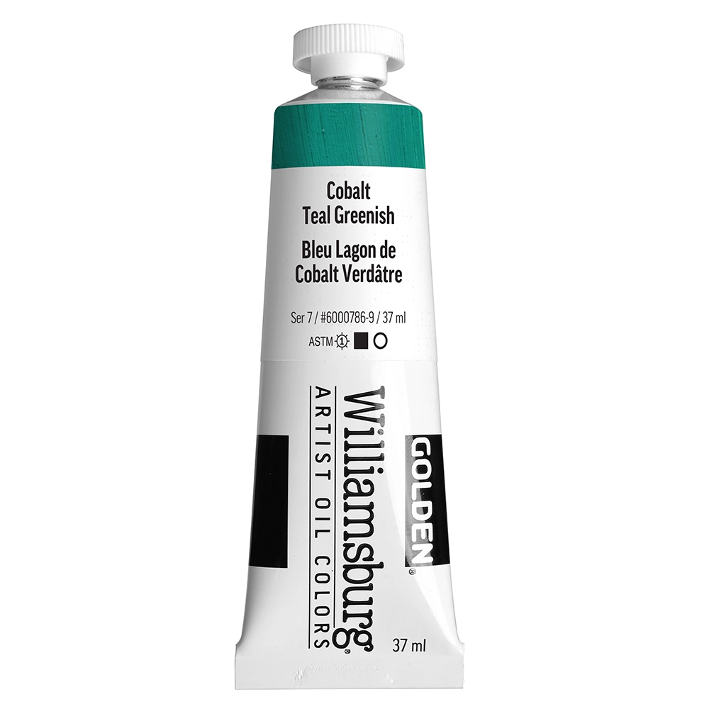 Williamsburg Artist Oil Colors - Cobalt Teal Greenish - 37 ml tube - 037-ml-tubes